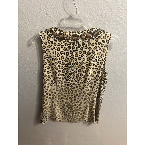 Tommy Bahama Animal Print Shirt Sleeveless Women Size Small - Picture 6 of 6